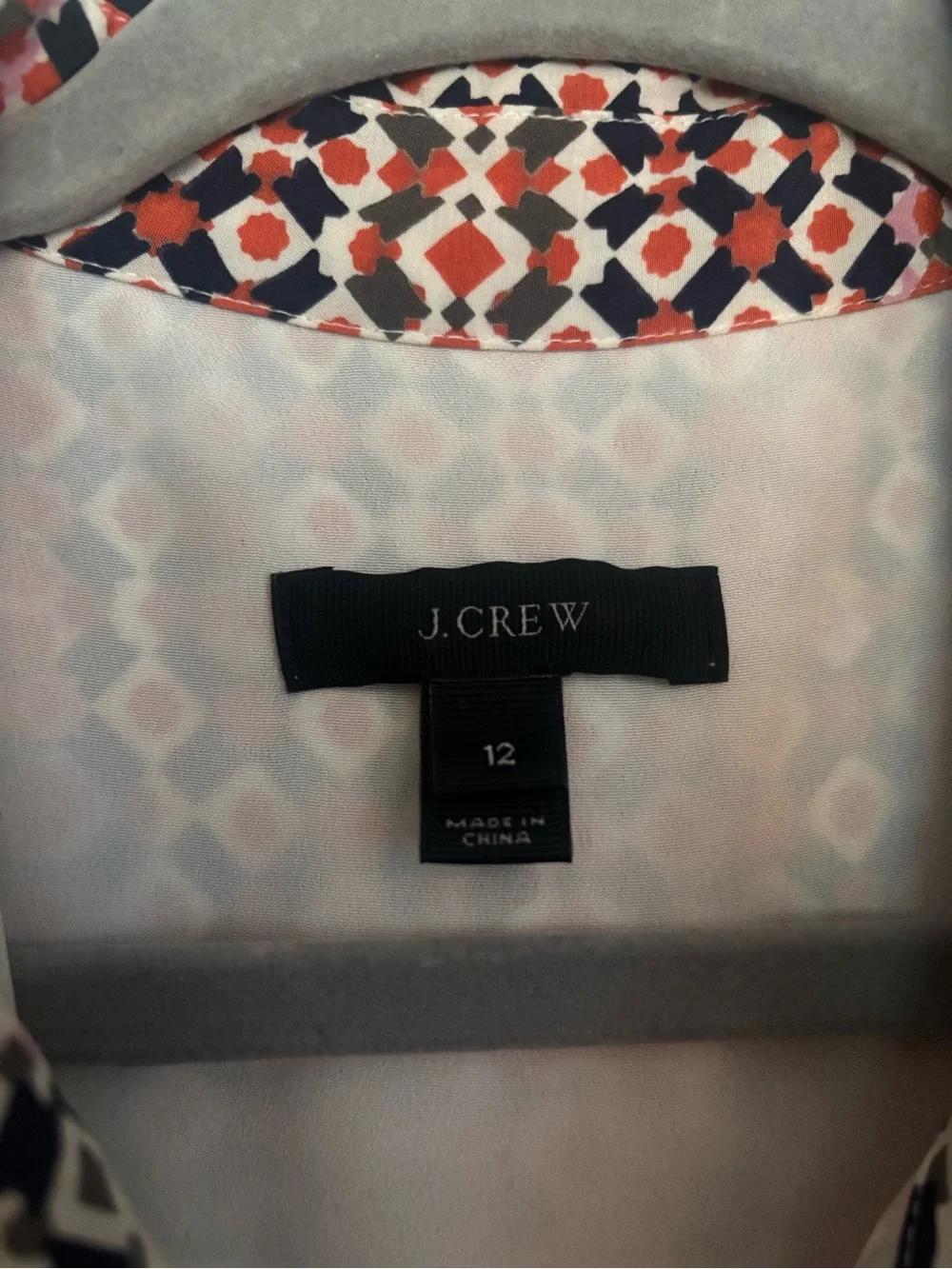 J Crew Pink Geometric Shirt Dress 12
